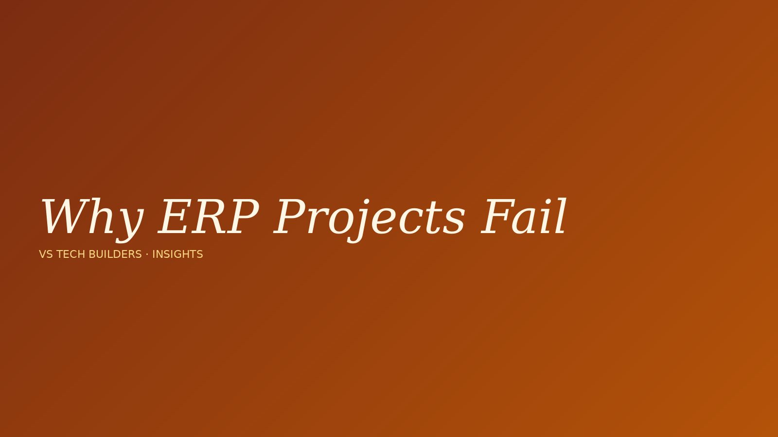 Why Most ERP Projects Fail (And How to Avoid It)