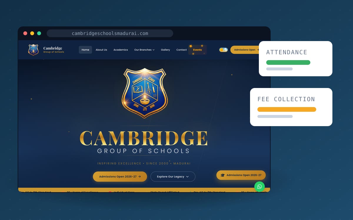 Custom management software development in India: ERP, CRM, school management, billing and inventory systems by VS Tech Builders