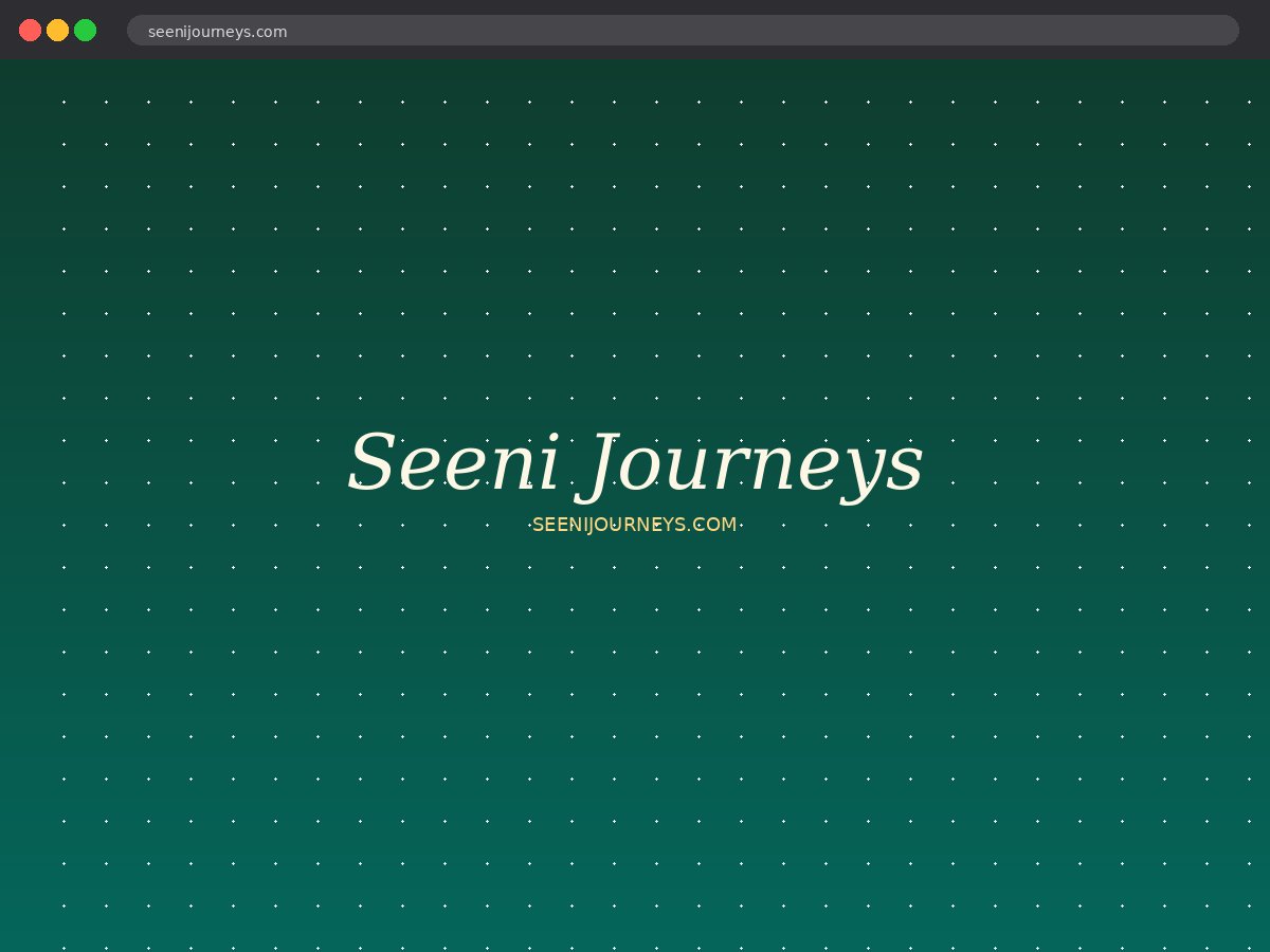 Seeni Journeys